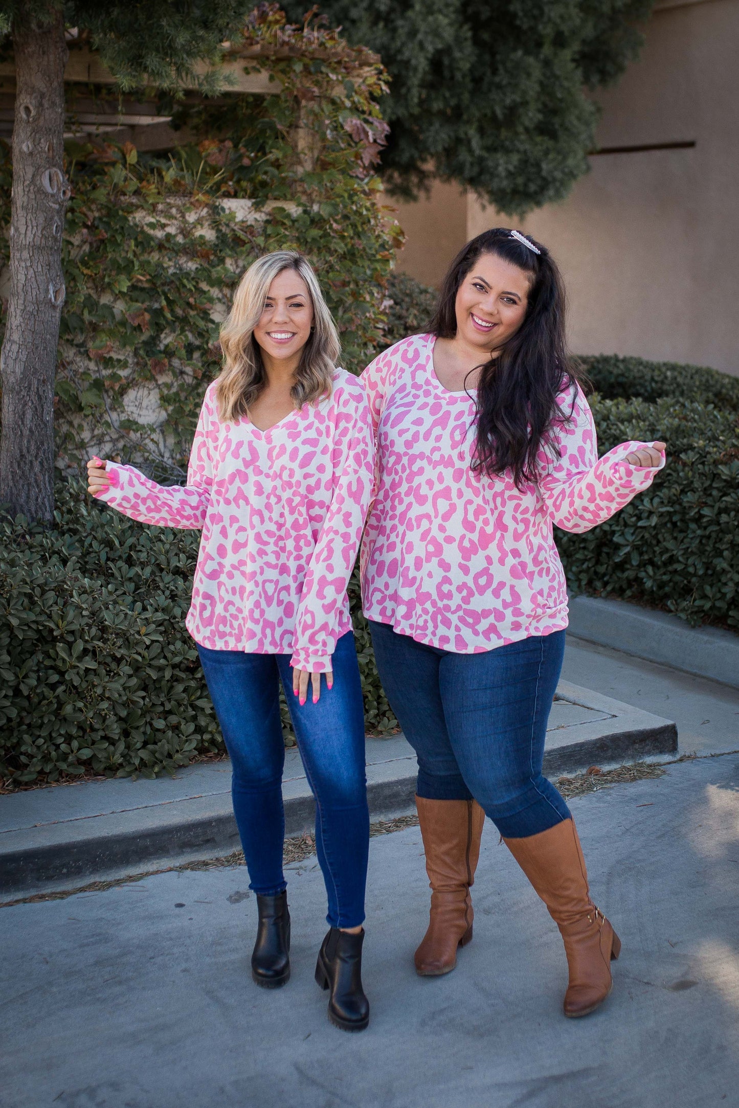 Pretty In Pink Waffle Knit Top