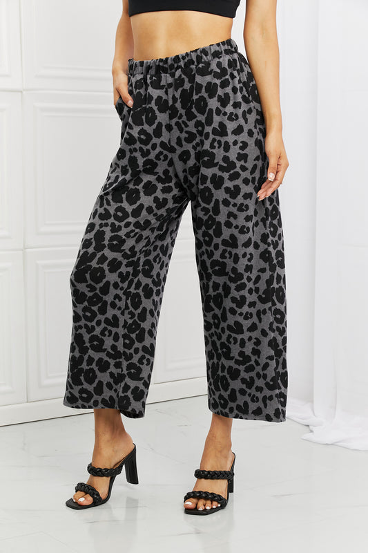 Stay Cozy Pattern Wide Leg Pants