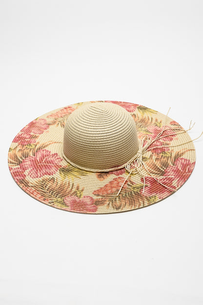 Floral Bow Detail Sunhat