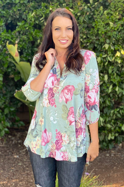 Picture Perfect 3/4 Sleeve Tunic