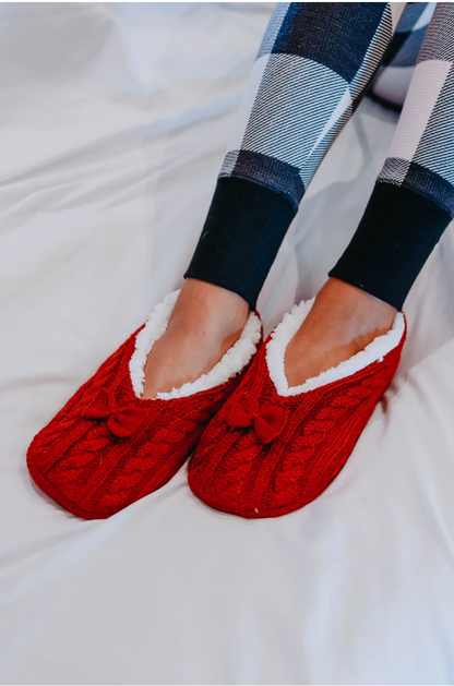 Festive Fleece Lined Slipper Socs