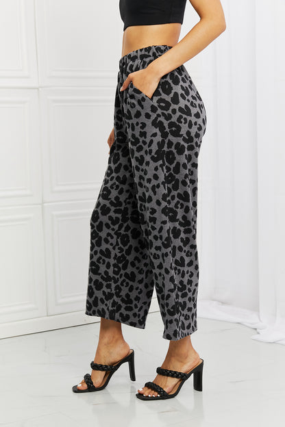 Stay Cozy Pattern Wide Leg Pants