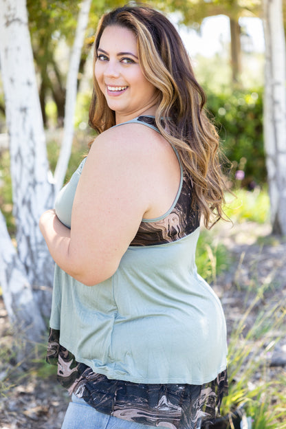 Marbled Sage Tank Tunic