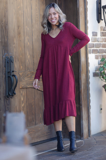 Wine & Dine Sweater Midi Dress