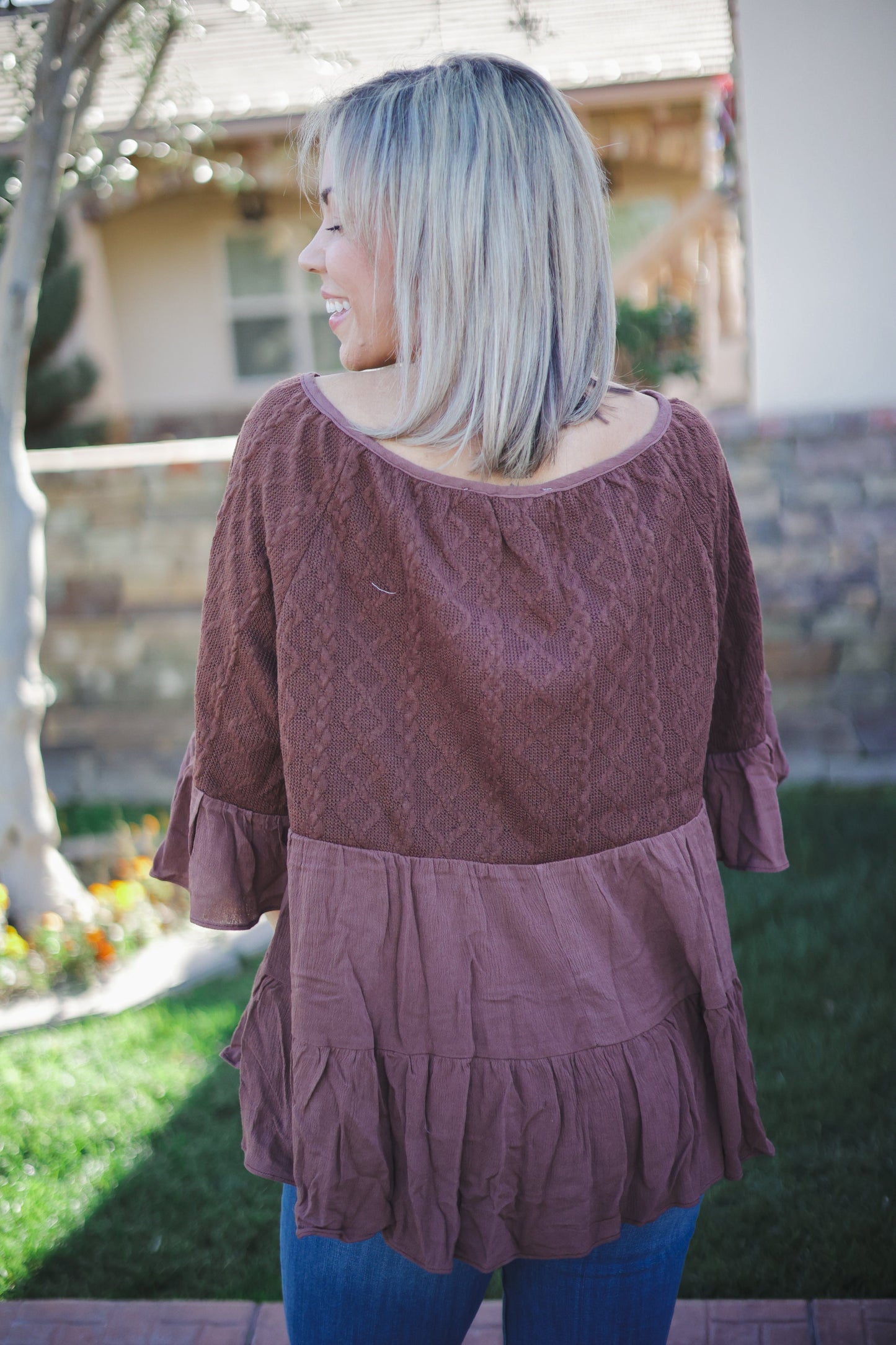 Free Bird Ruffle Top