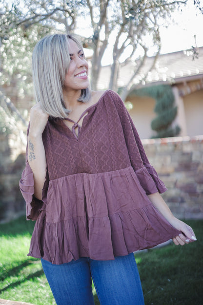 Free Bird Ruffle Top