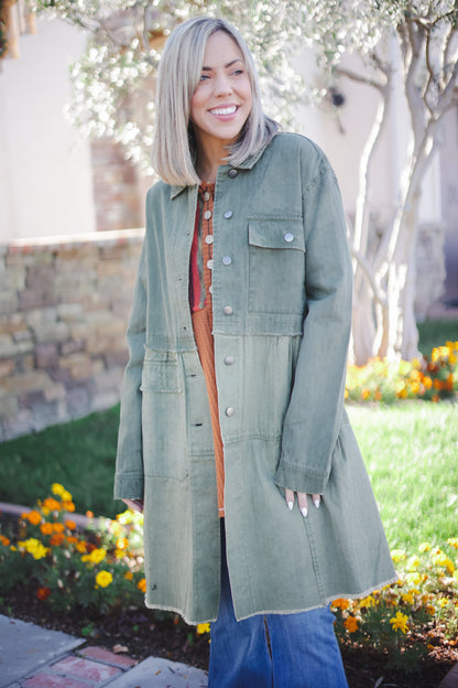 Confidence in Denim Tiered Jacket