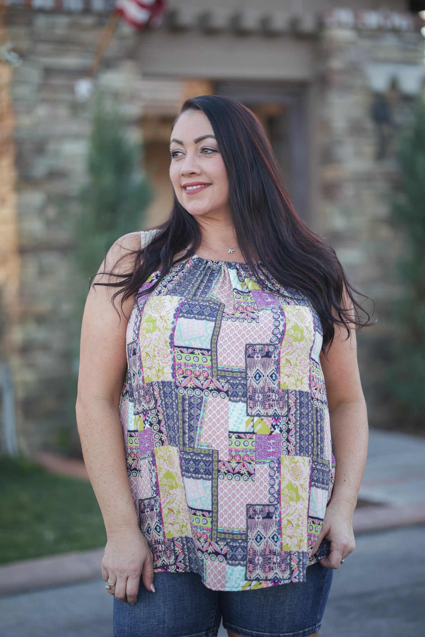 Joy With Paisley Halter Top