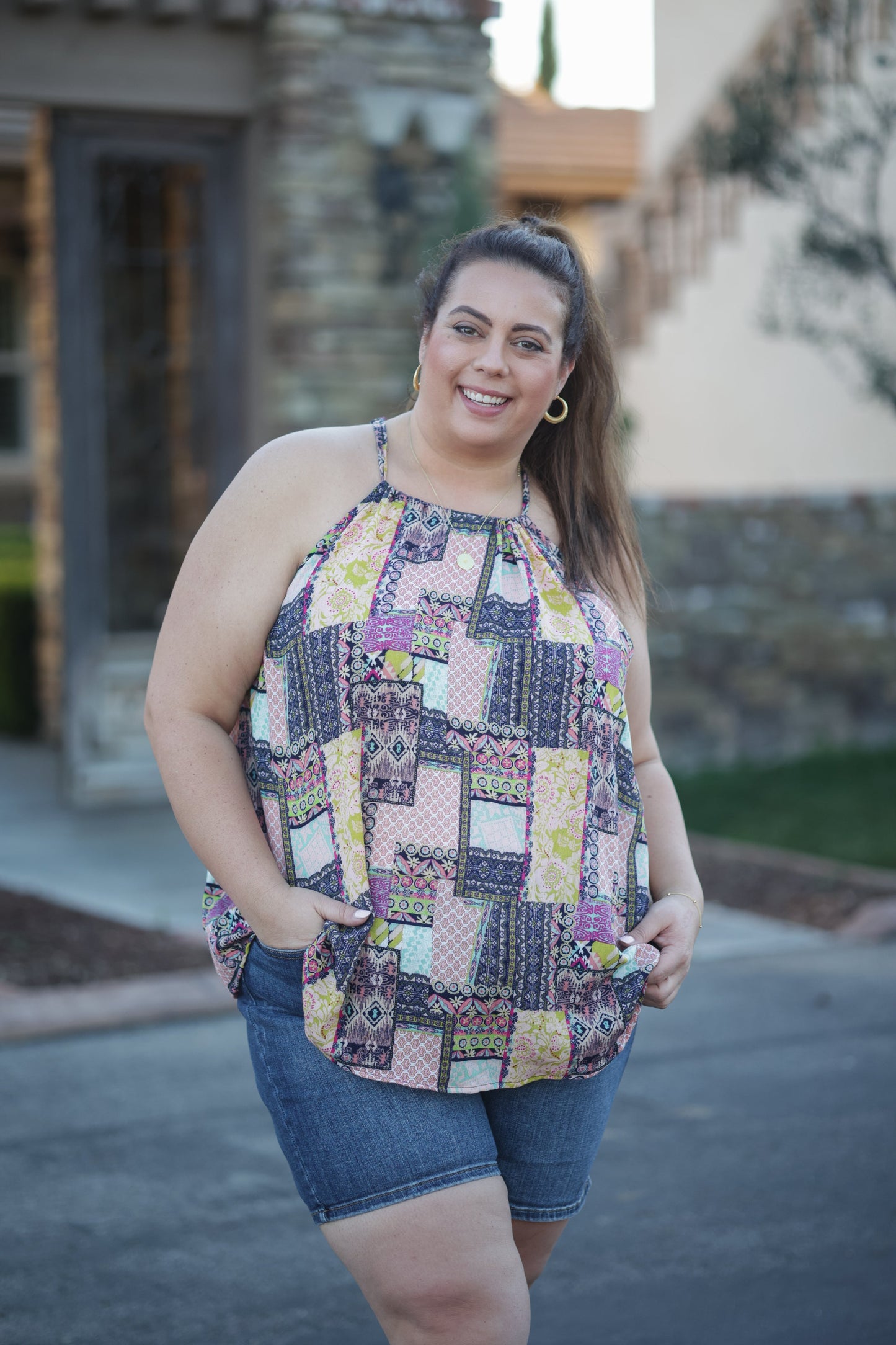 Joy With Paisley Halter Top