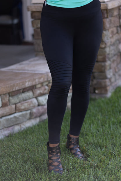 Black Moto Leggings