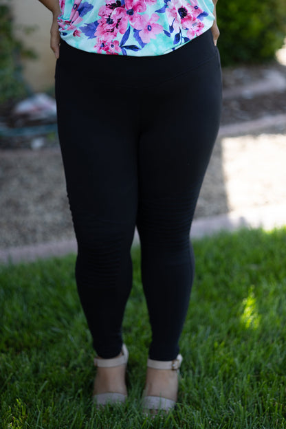 Black Moto Leggings