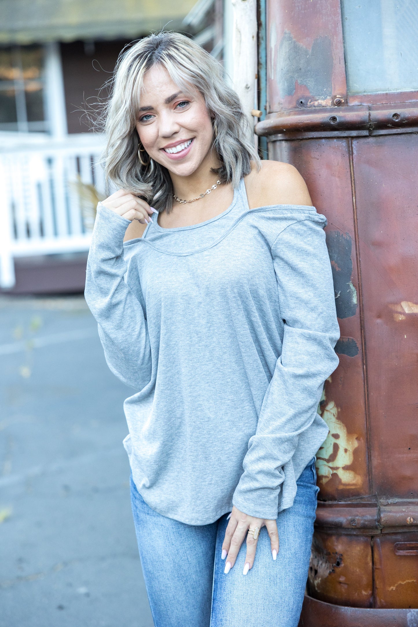 Effortlessly Layered - Heathered Grey