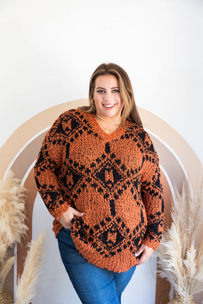 October Nights Popcorn Sweater