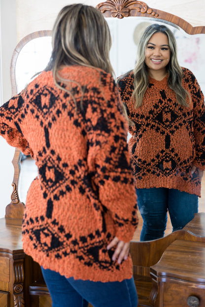 October Nights Popcorn Sweater