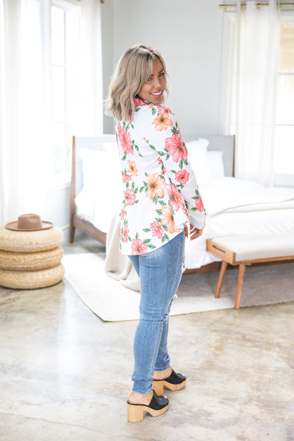 Cheerful Floral Blazer