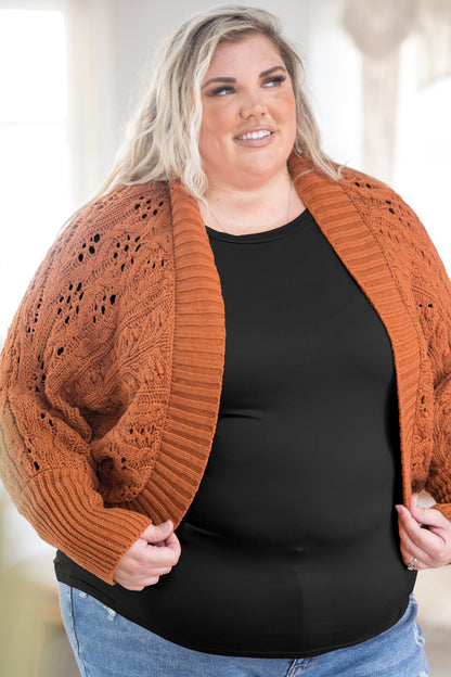 Apple Cider Cable Knit Cardigan